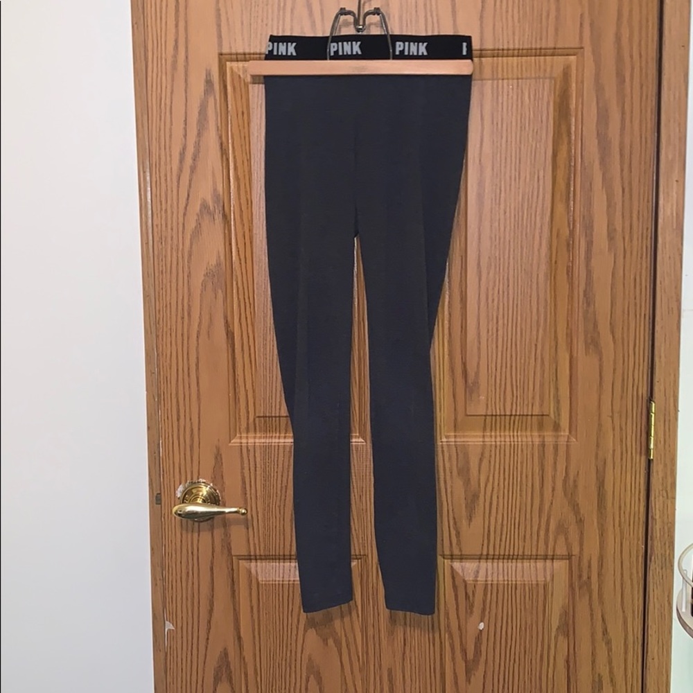 dark gray victoria secret pink leggings